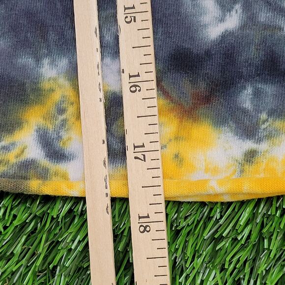 Led-Zeppelin 1975 U.S. Tour Tie-Dye Cropped Shirt Womens 2XL 25x17 Icarus - Picture 10 of 11